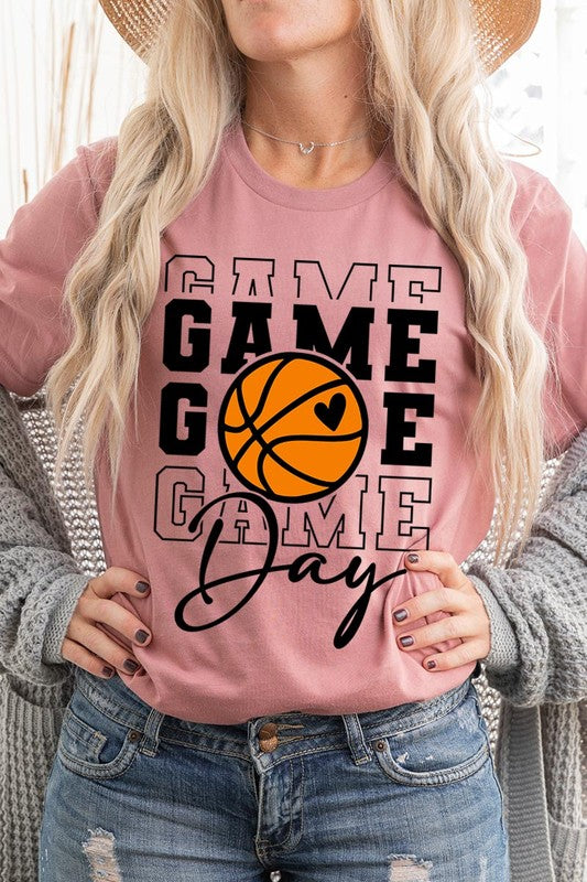 Game Day Basketball Graphic T Shirts