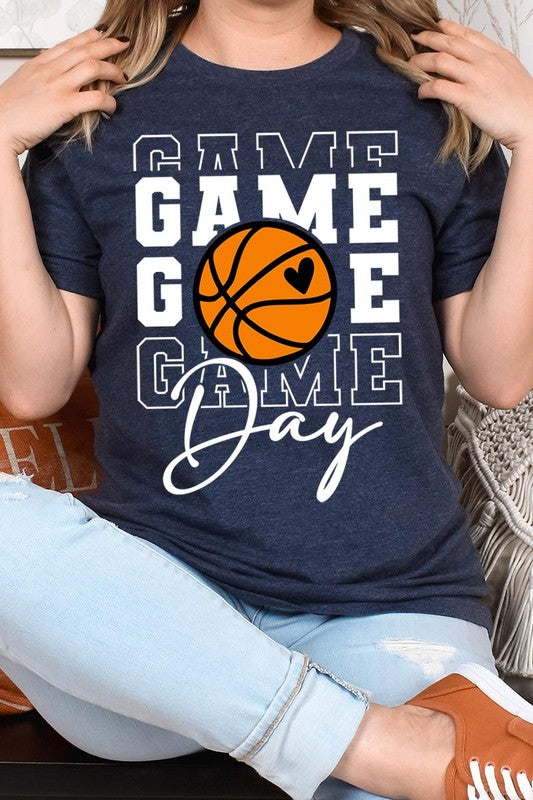 Game Day Basketball Graphic T Shirts