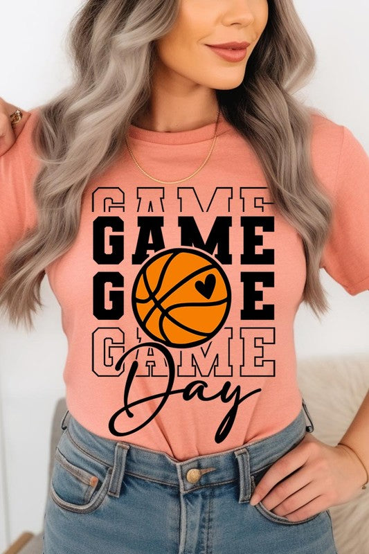 Game Day Basketball Graphic T Shirts