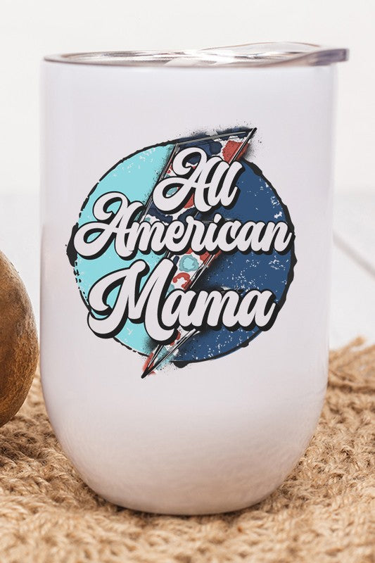 All American Mama Circle Bolt Wine Cup